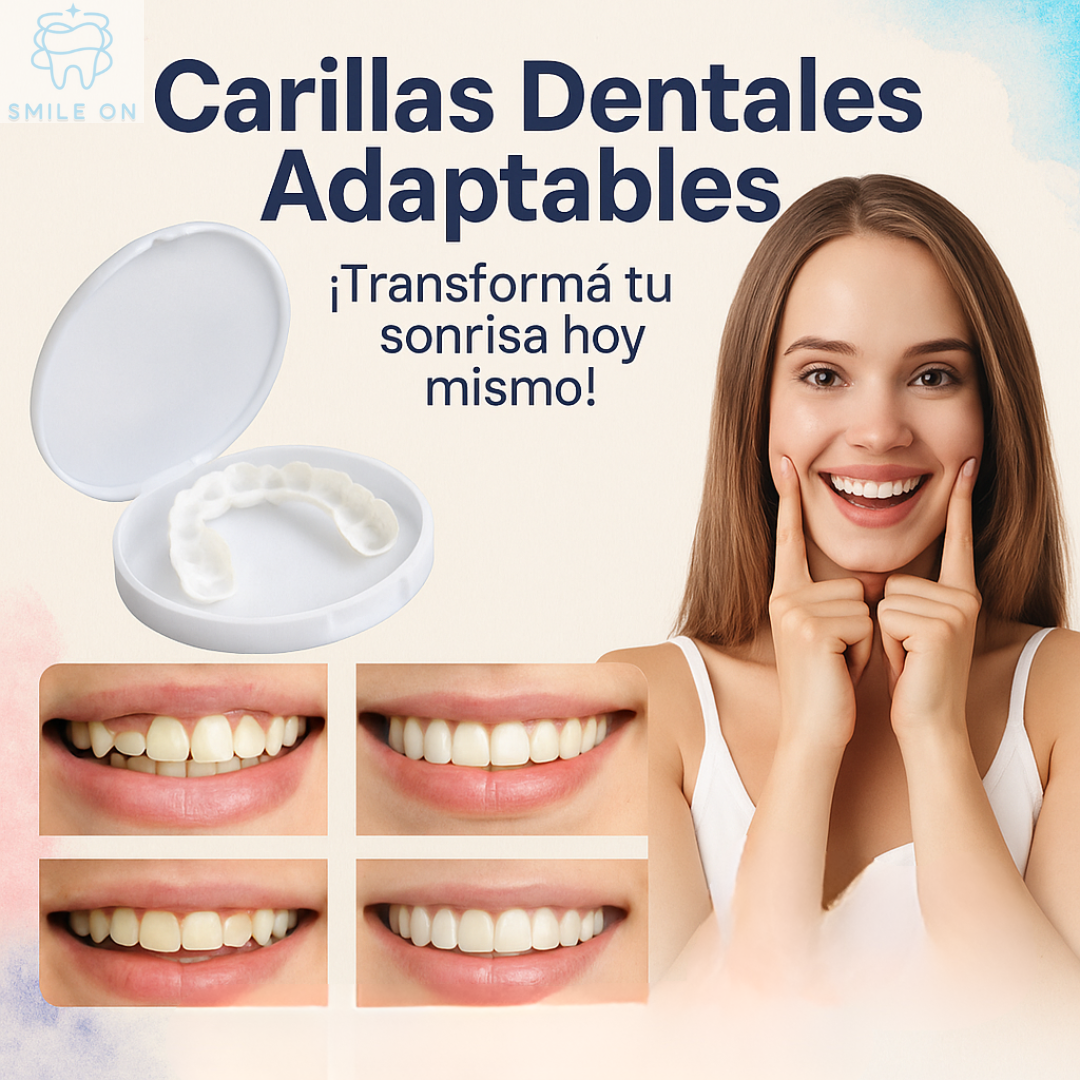 CARILLAS DENTALES ADAPTABLES - PODES SACARTELAS Y PONÉRTELAS LAS VECES QUE QUIERAS